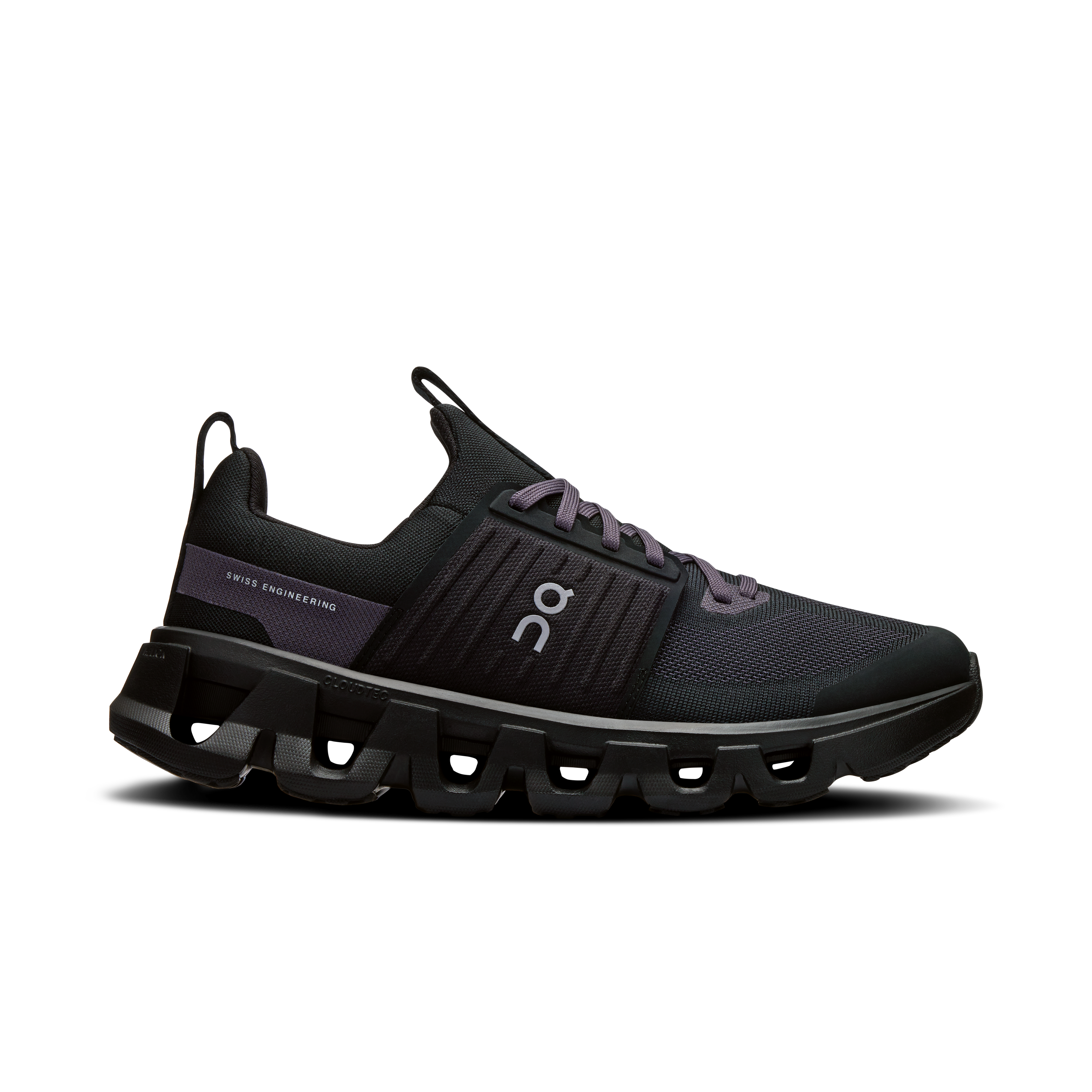 On Running Kids' Cloudswift Youth Shoes - Black / Eclipse