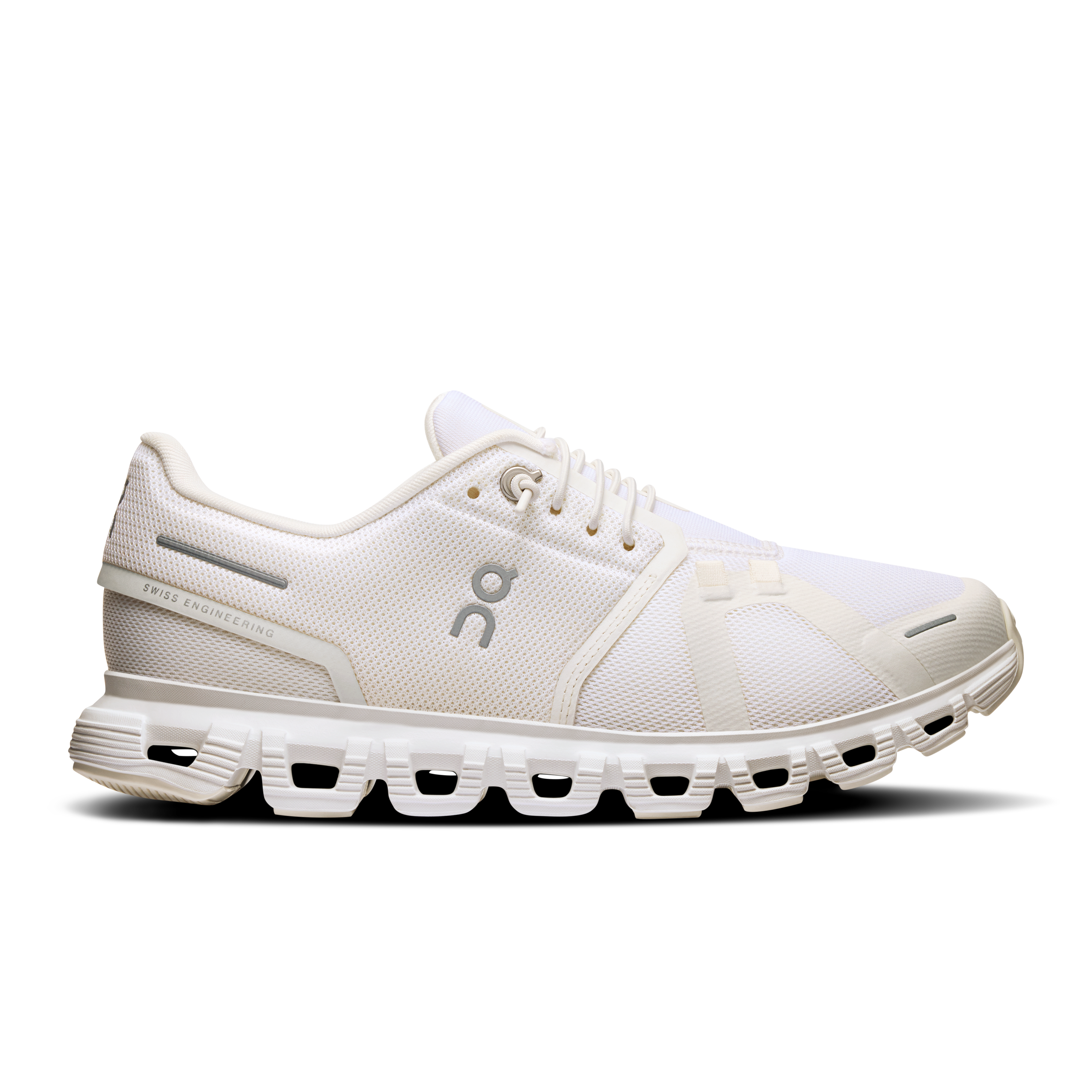 On Running Women's Cloud 6 Wide Shoes - White / White
