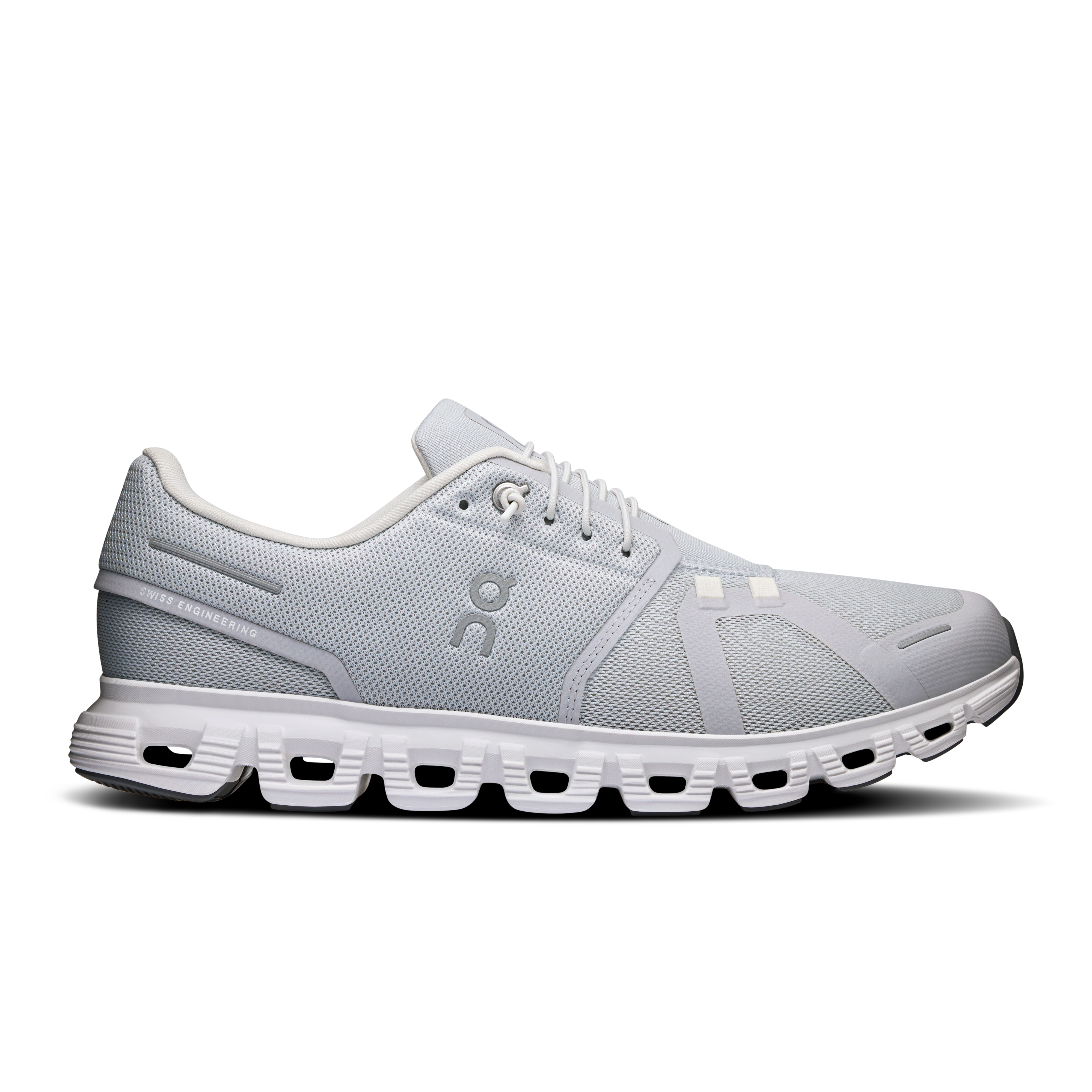On Running Men's Cloud 6 Wide Shoes - Glacier / White