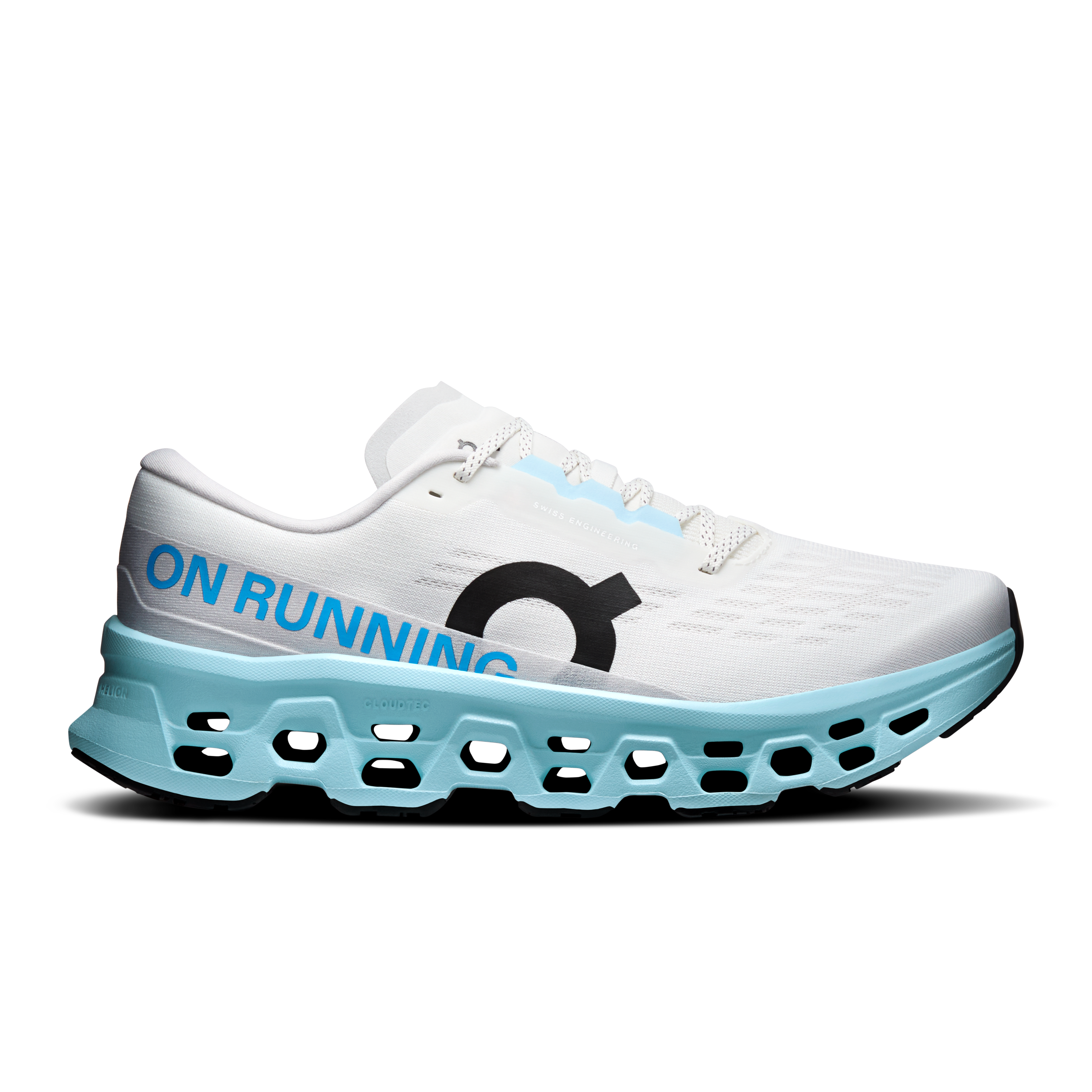 On Running Men's Cloudmonster 3 Shoes - Ivory / Topaz