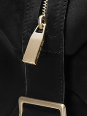 Large Leather Belted Duffle
