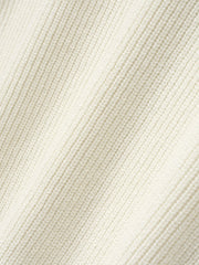 Double Knit Linen Wool Cotton Crewneck Sweater