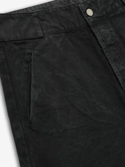 Washed Canvas Utility Shorts