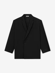 Wool Ripstop Relaxed Long Jacket