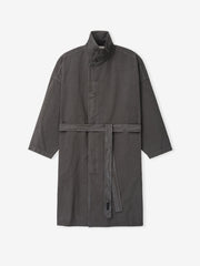 Garment-Dyed Cropped Sleeve Car Coat
