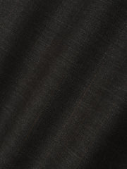Grey Striped Wool Wide Leg Drawstring Pants