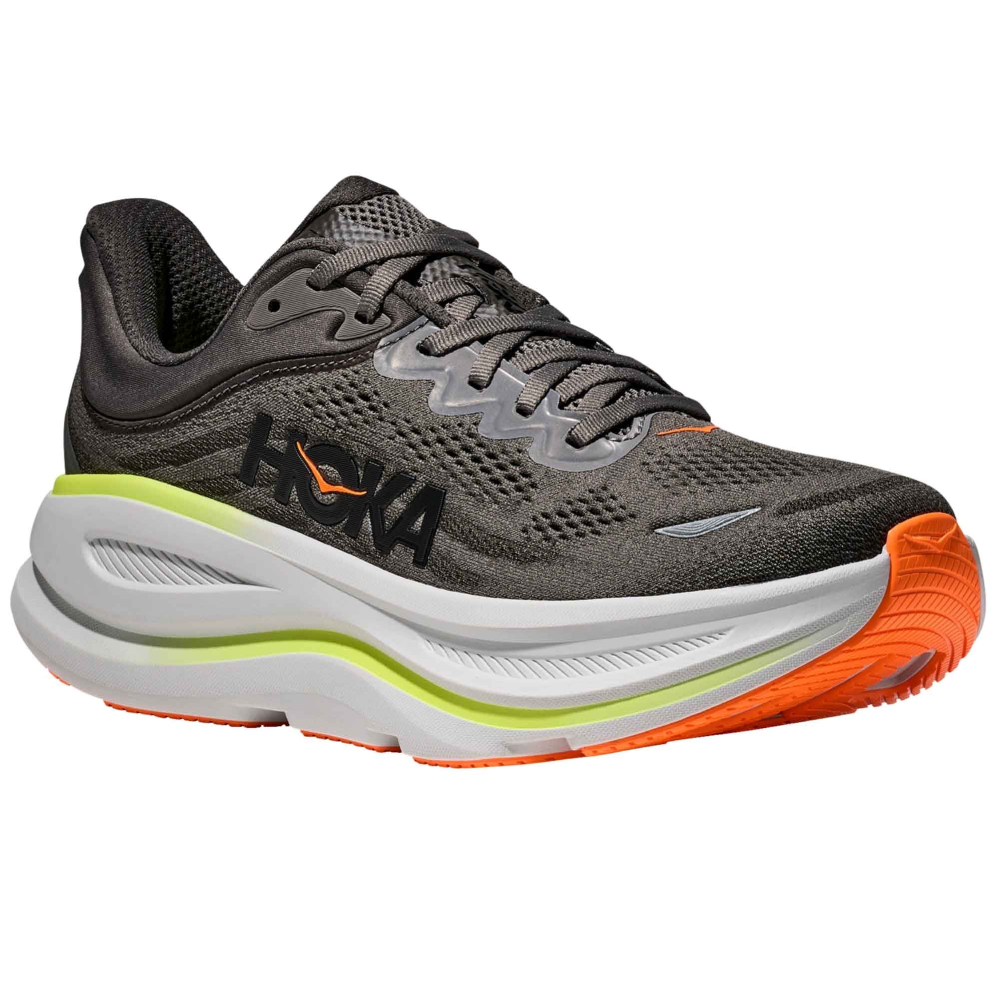 Hoka Bondi 9 Mens Running Shoes Asphalt Grey/Gravel