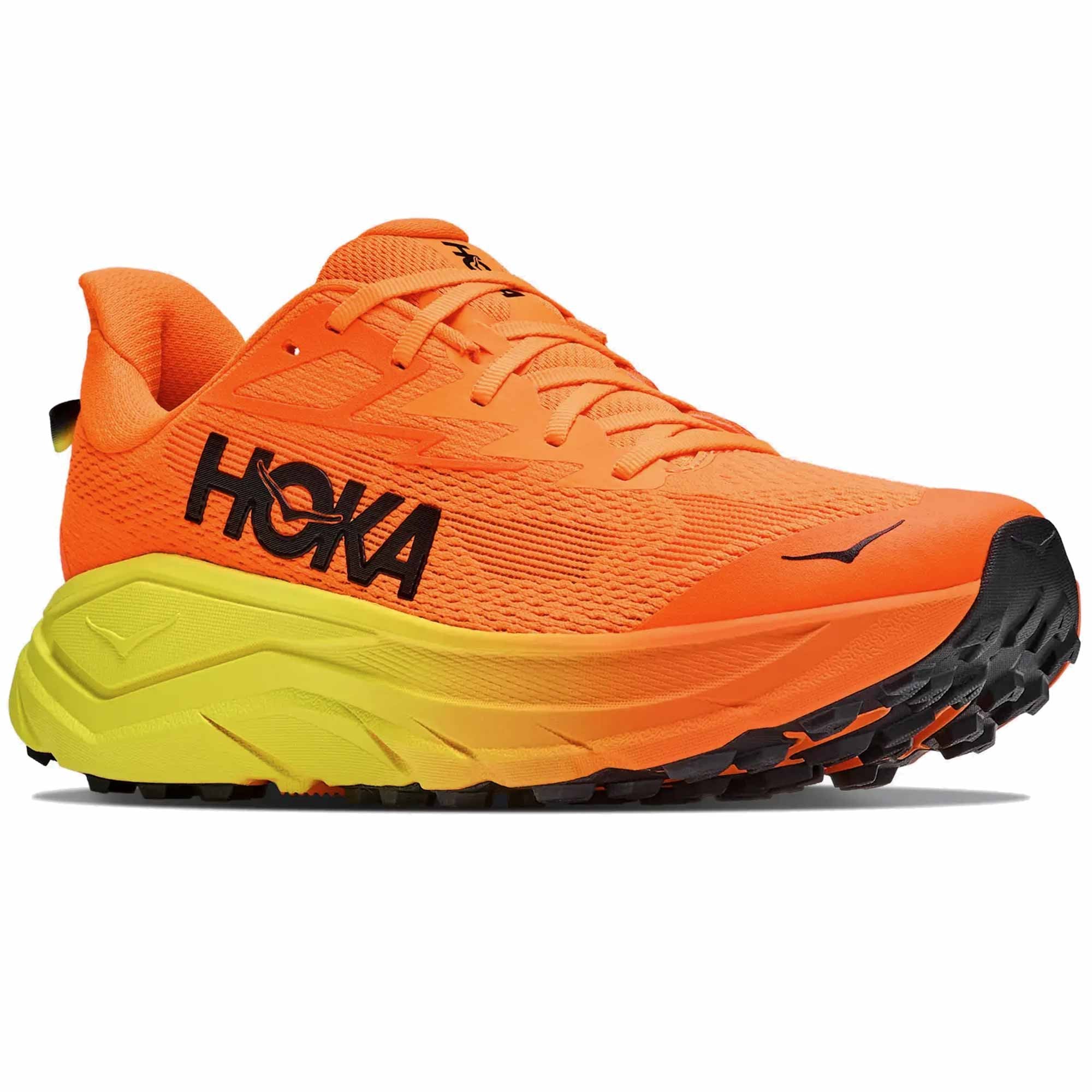 Hoka Challenger 8 Wide Men's Trail Running Shoes Neon Tangerine/Hoka Citrus