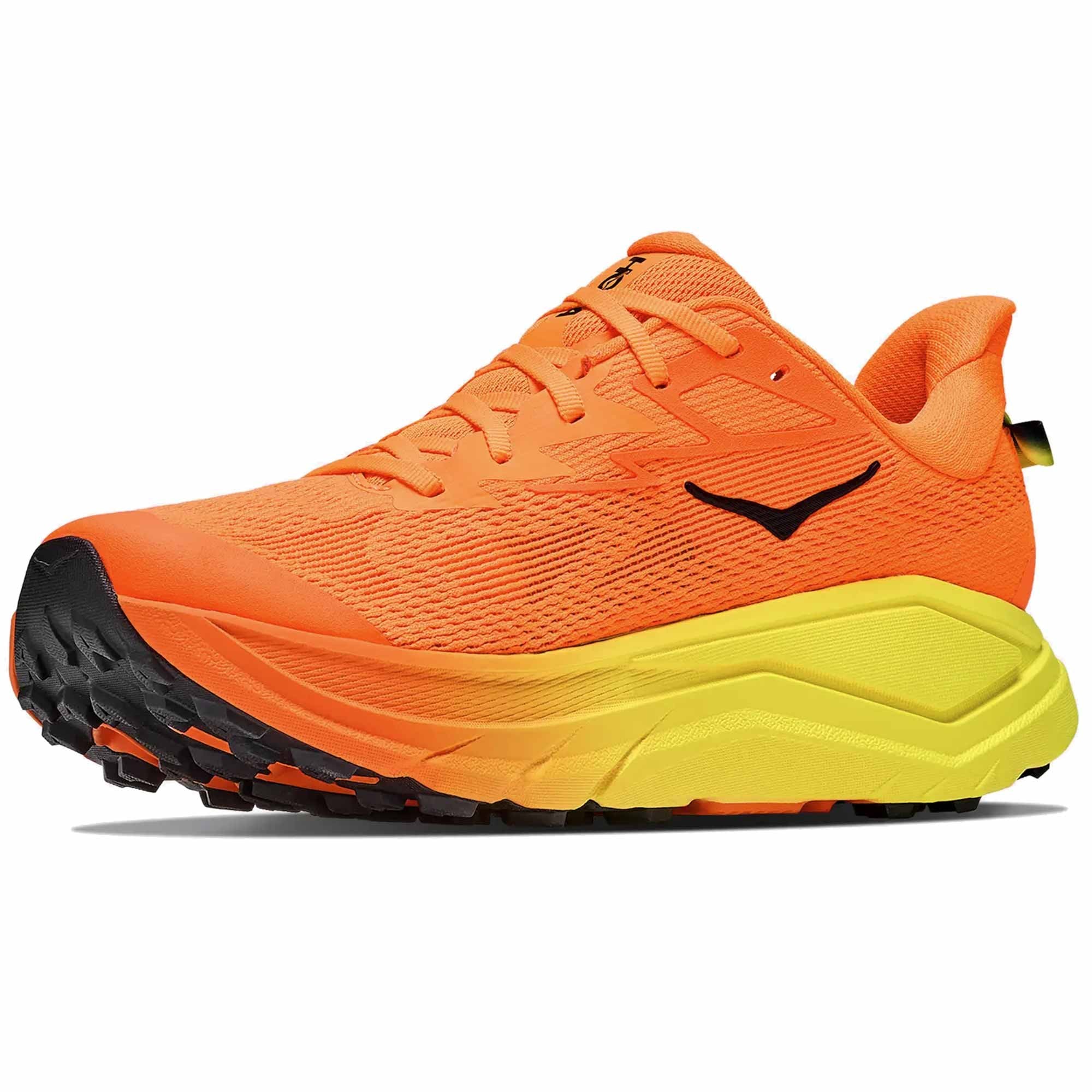Hoka Challenger 8 Wide Men's Trail Running Shoes Neon Tangerine/Hoka Citrus