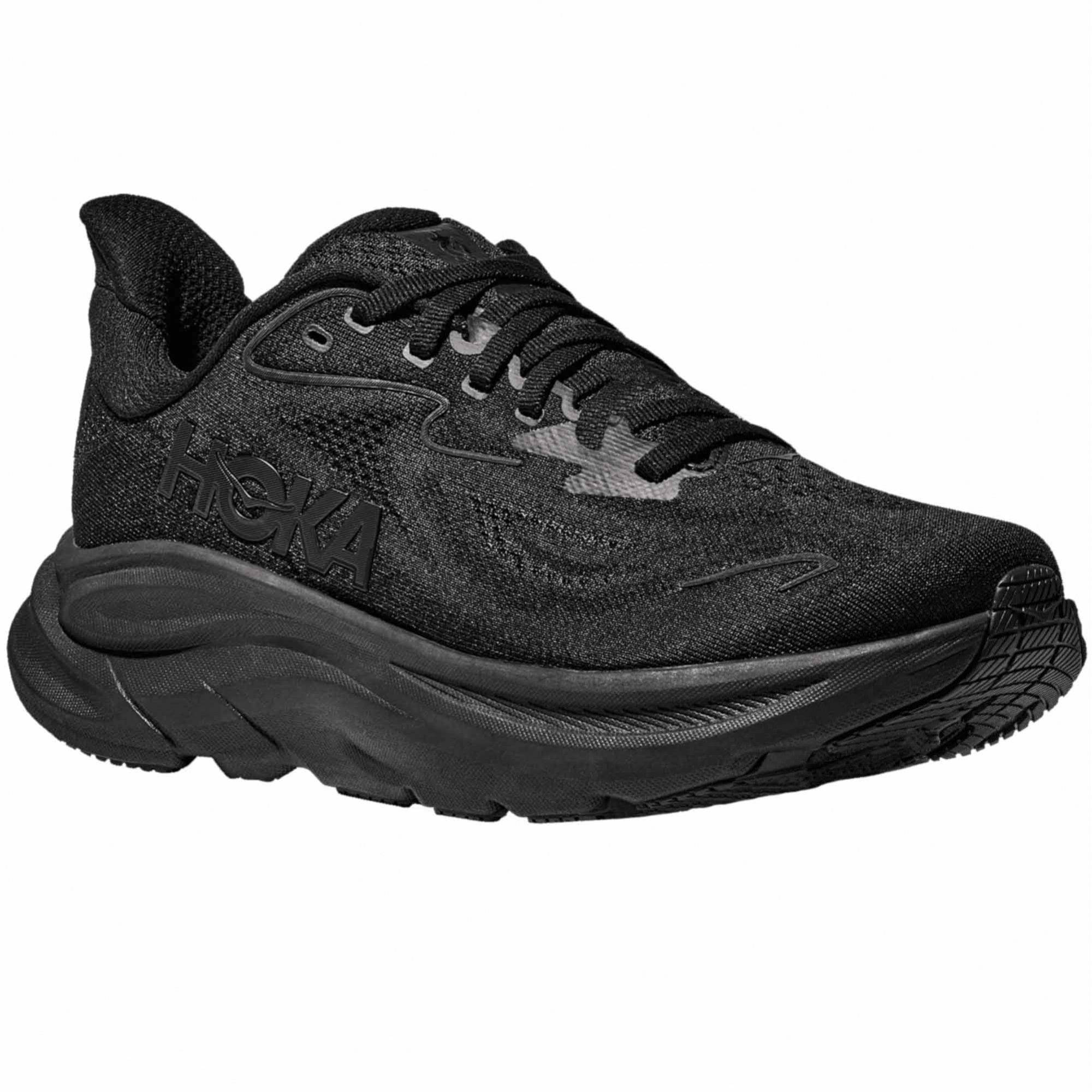 Hoka Clifton 10 Womens Running Shoes Black/Black