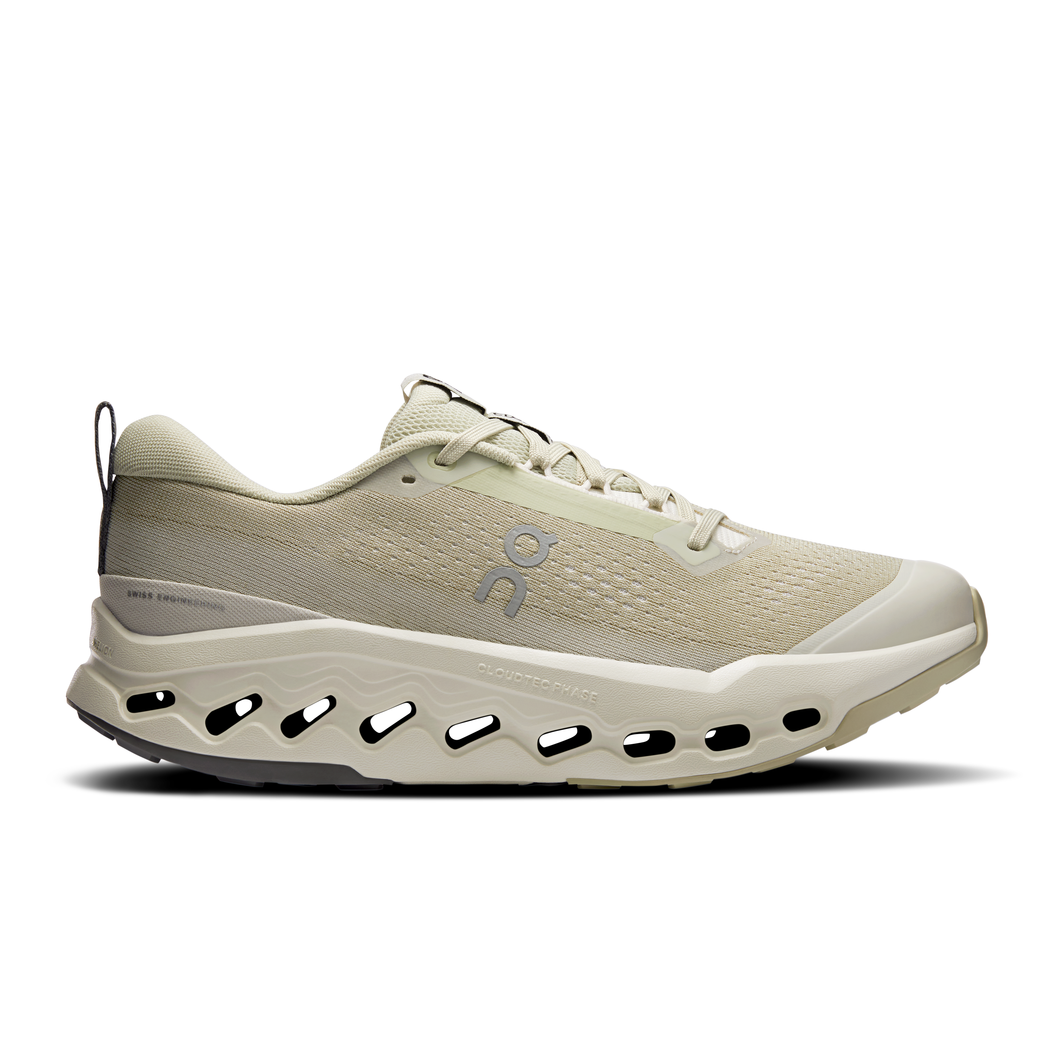 On Running Men's Cloudsurfer Trail 2 Shoes - Chalk / Ghost