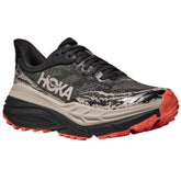 Hoka Stinson 7 Women's Trail Running Shoes Black/Putty
