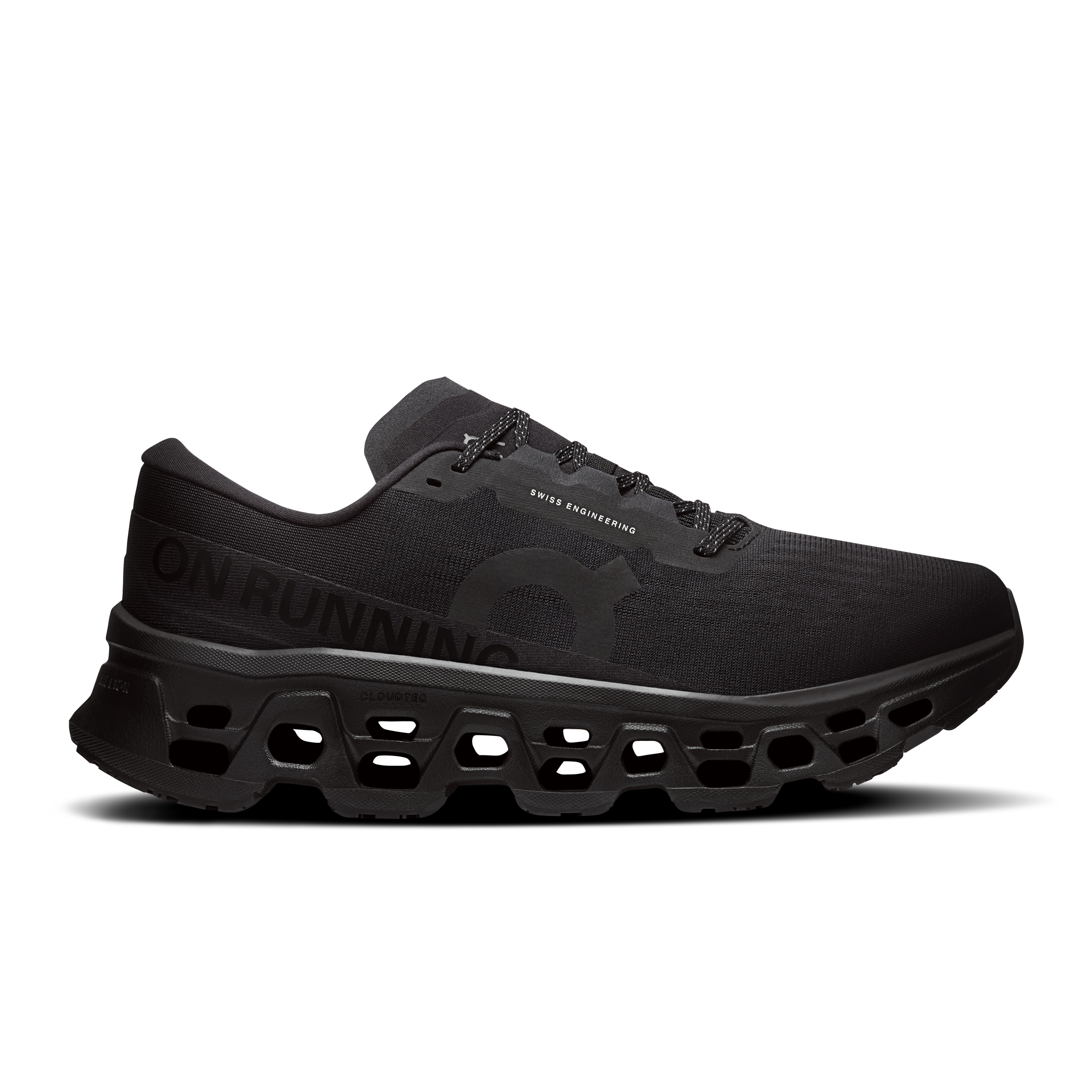 On Running Men's Cloudmonster 3 Wide Shoes - Black / Black