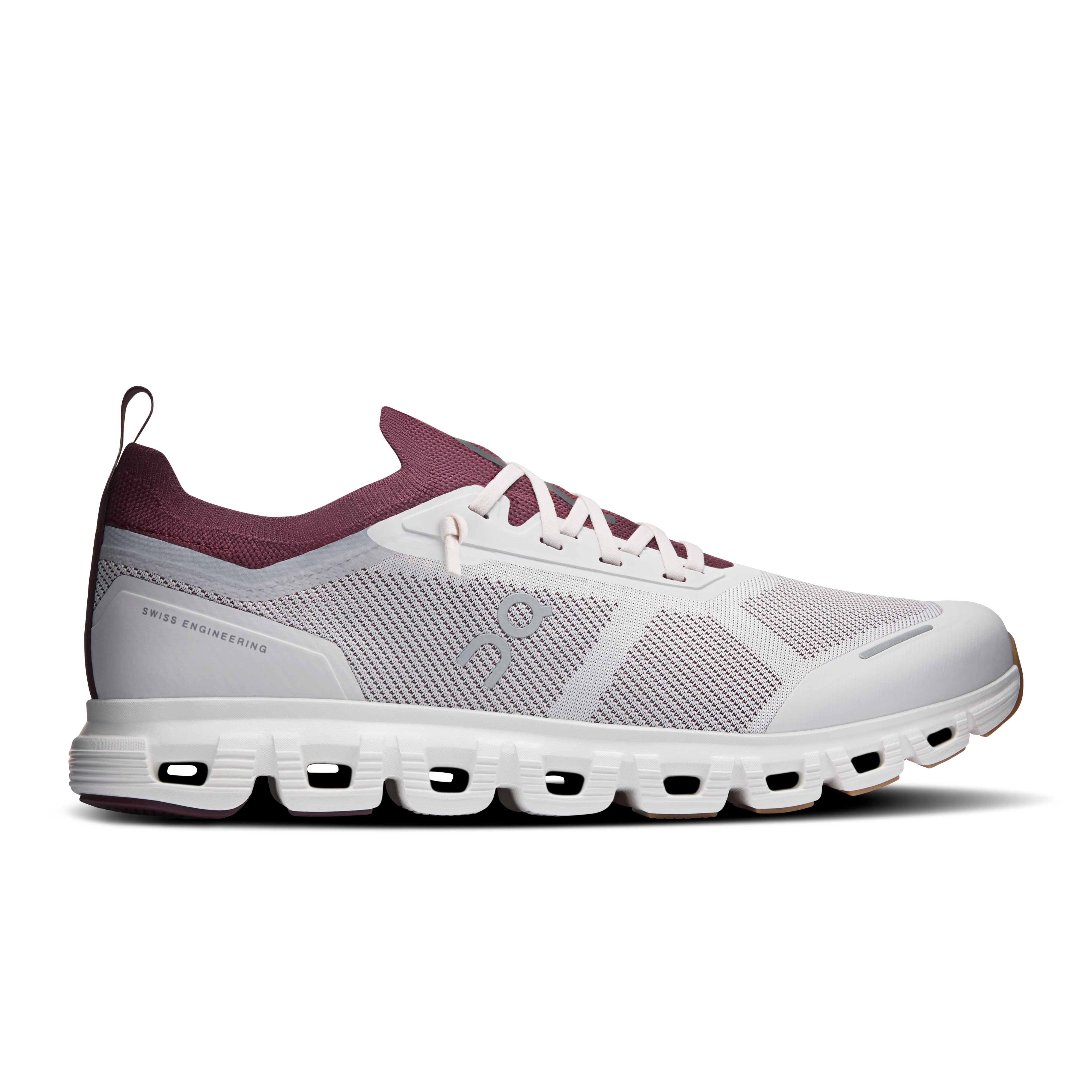 On Running Men's Cloud 6 Versa Shoes - Silver / Maroon