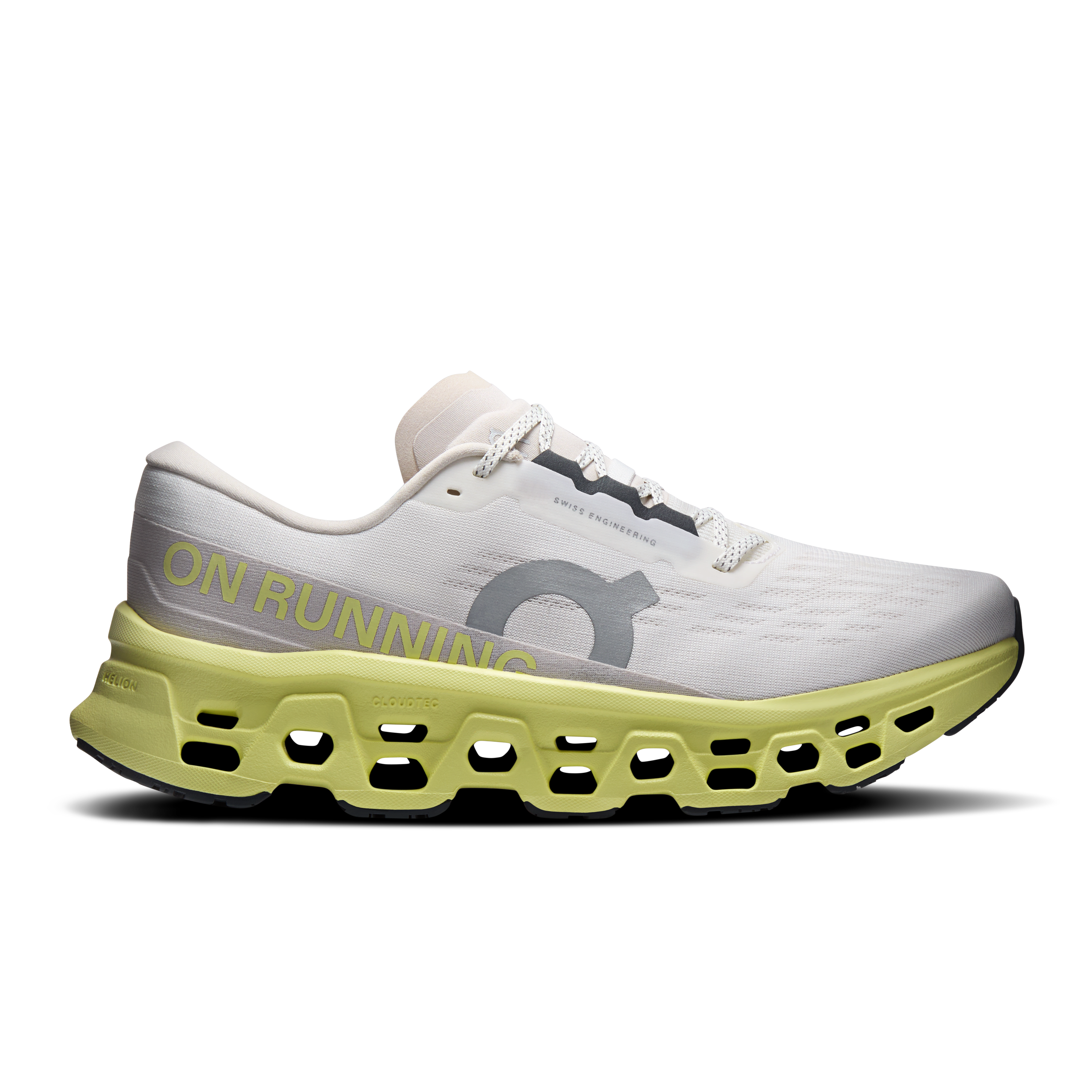On Running Men's Cloudmonster 3 Shoes - Ivory / Limelight