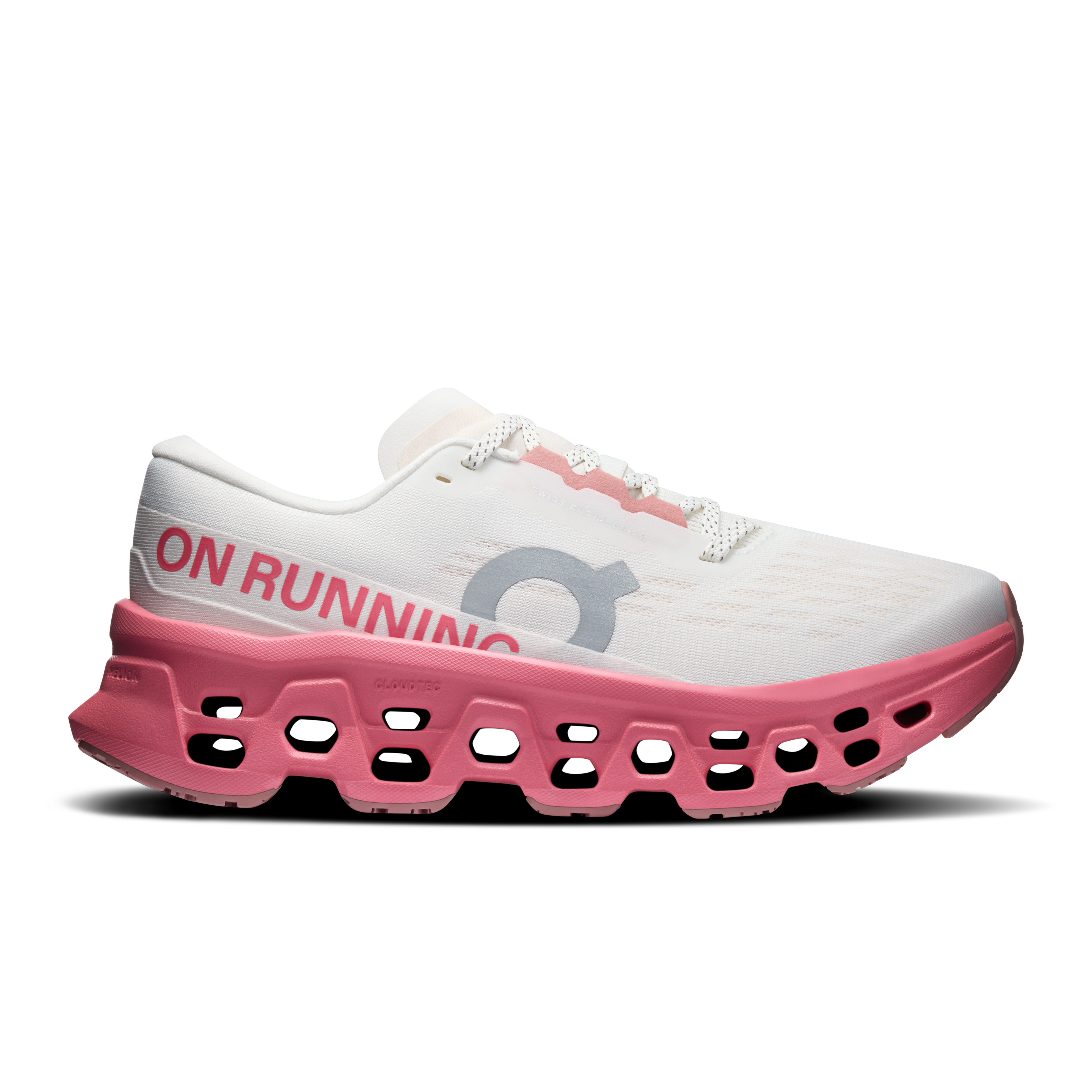 On Running Women's Cloudmonster 3 Shoes - Ivory / Camellia