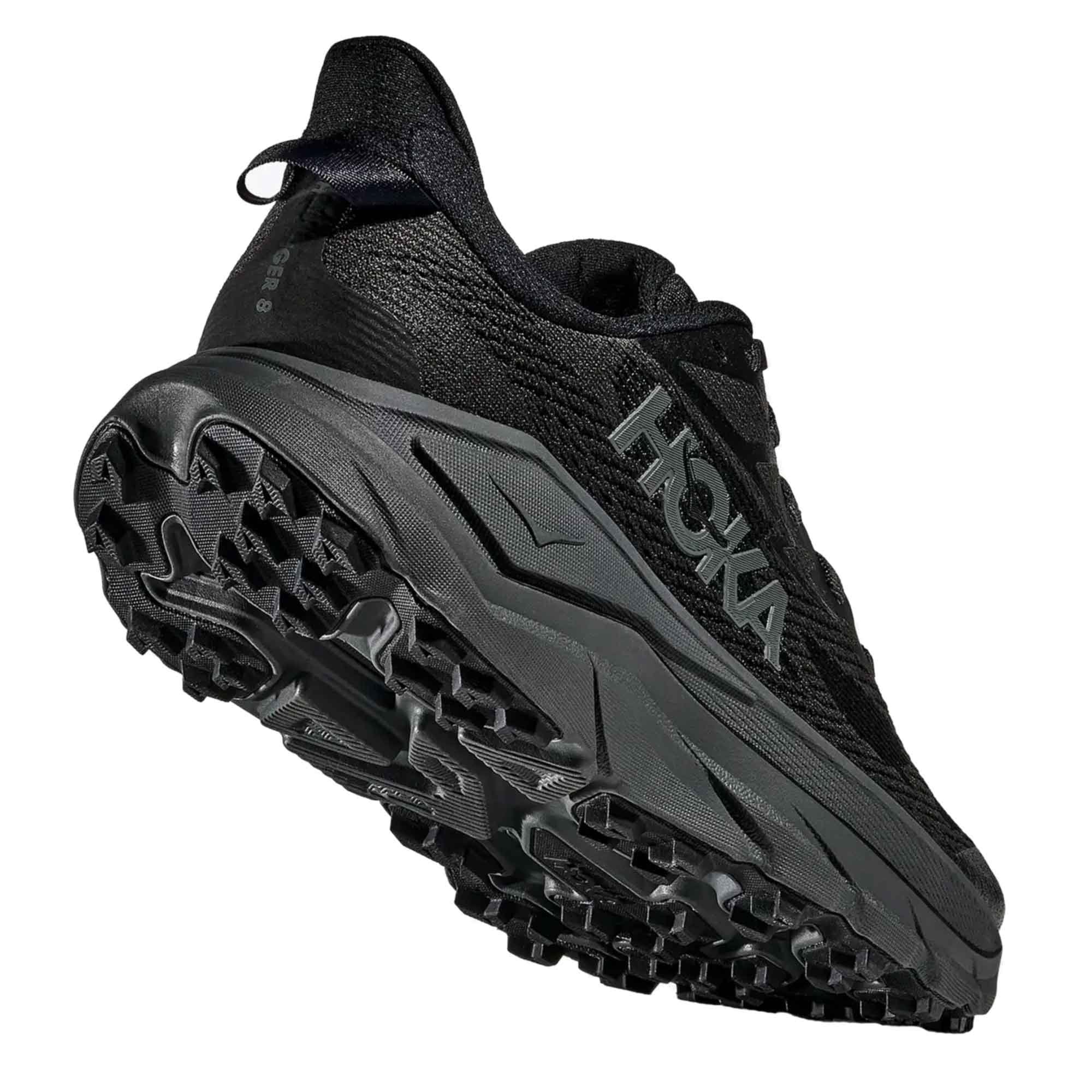 Hoka Challenger 8 Wide Women's Trail Running Shoes Black/Outer Orbit