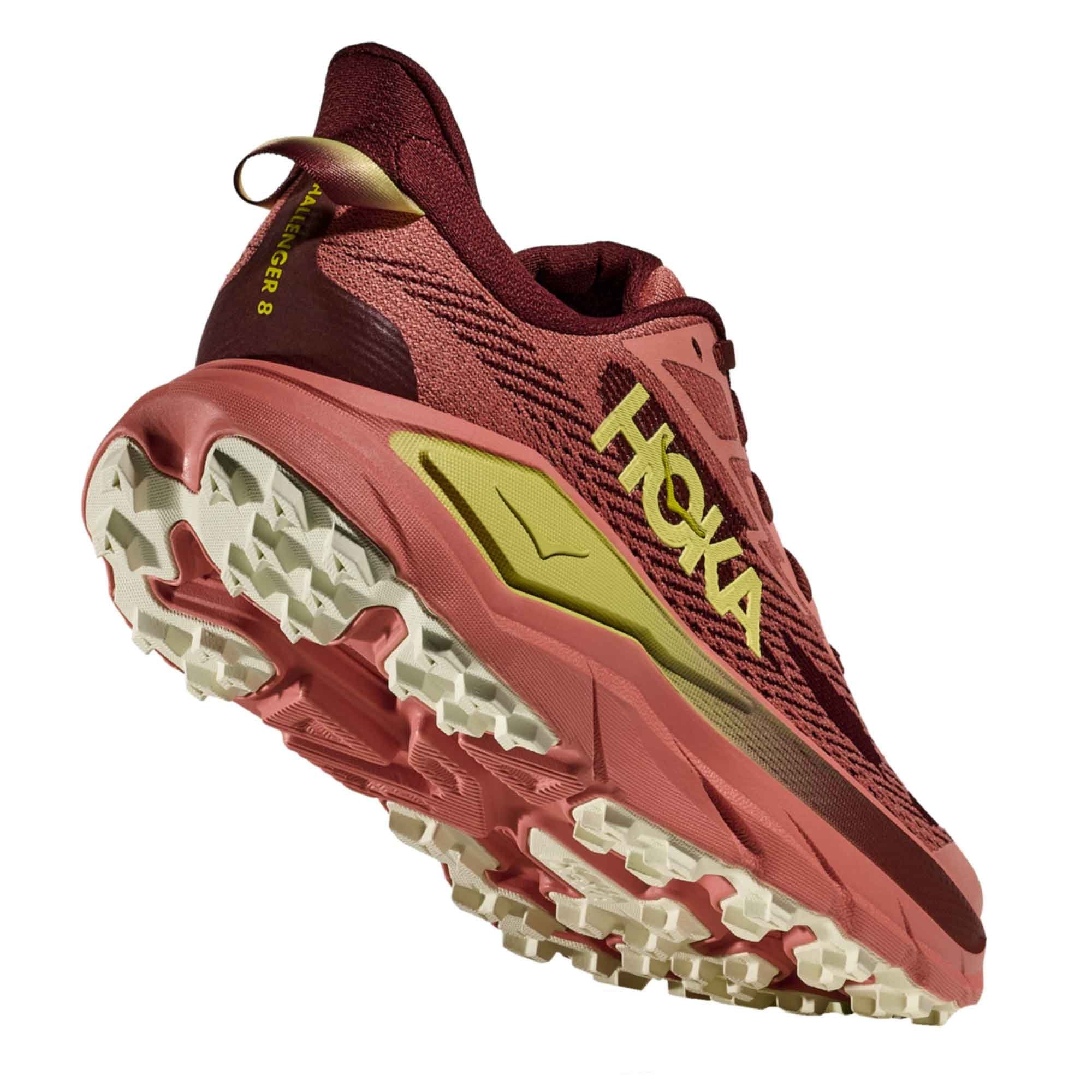 Hoka Challenger 8 Wide Women's Trail Running Shoes Blush/Dark Cedar