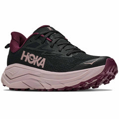 Hoka Challenger 8 Women's Trail Running Shoes Black/Pink Opal