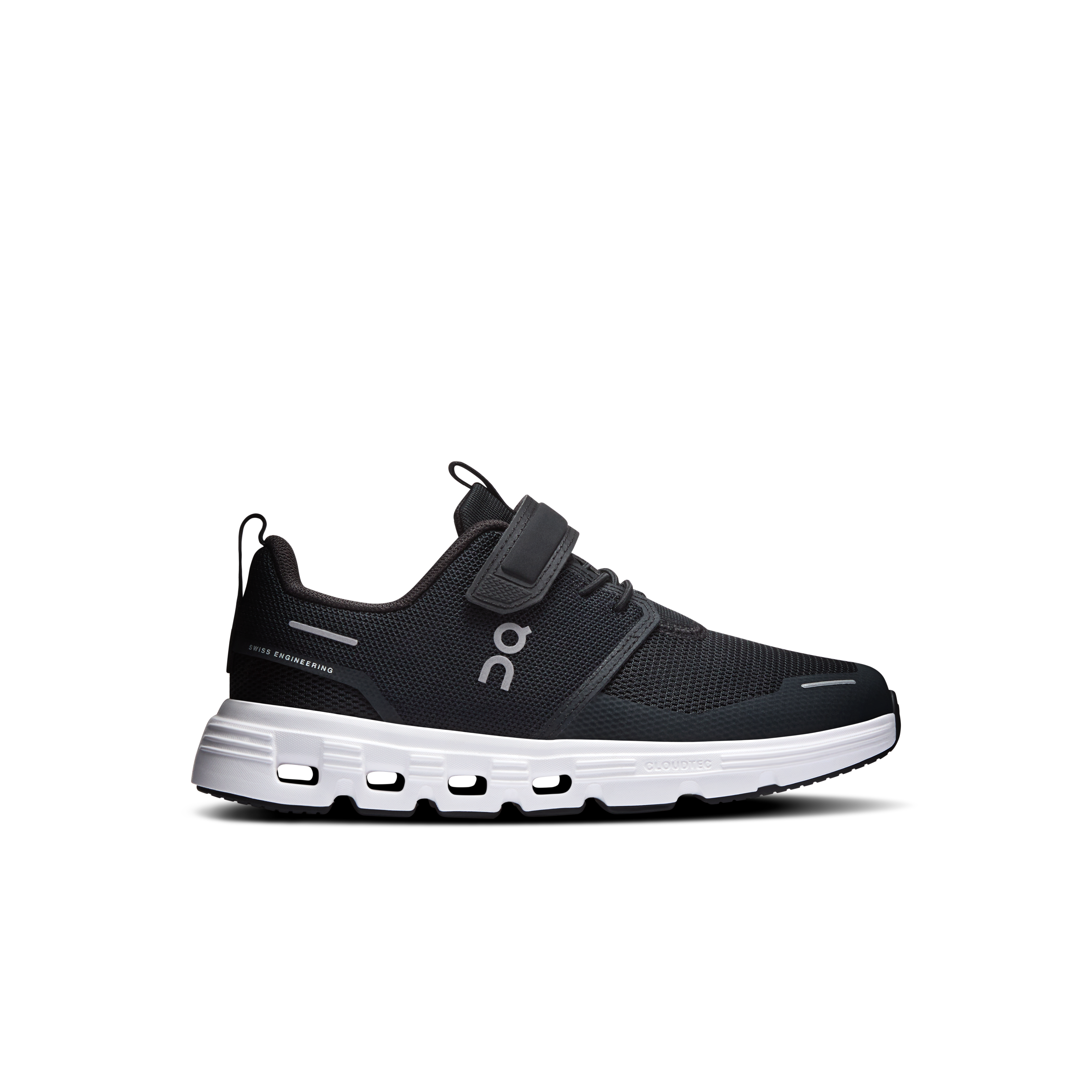 On Running Kids' Cloud Play 2 Shoes - Black / White