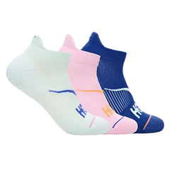 Hoka No-Show Running Socks 3-PacK Aqua Breeze/Pink Twilight/Ultramarine