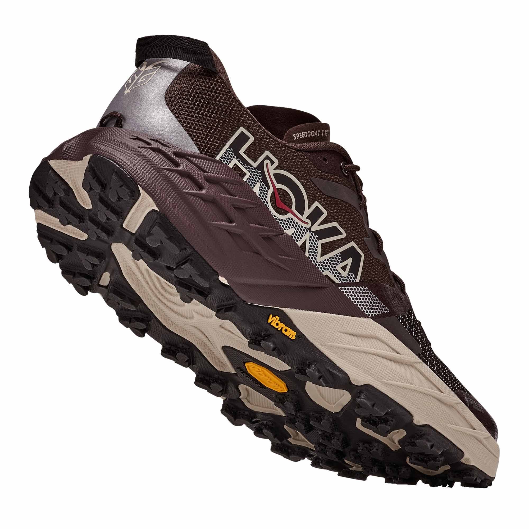 Hoka Speedgoat 7 Gore-Tex Men's Waterproof Trail Running Shoes Spiced Chocolate/River Rock Grey
