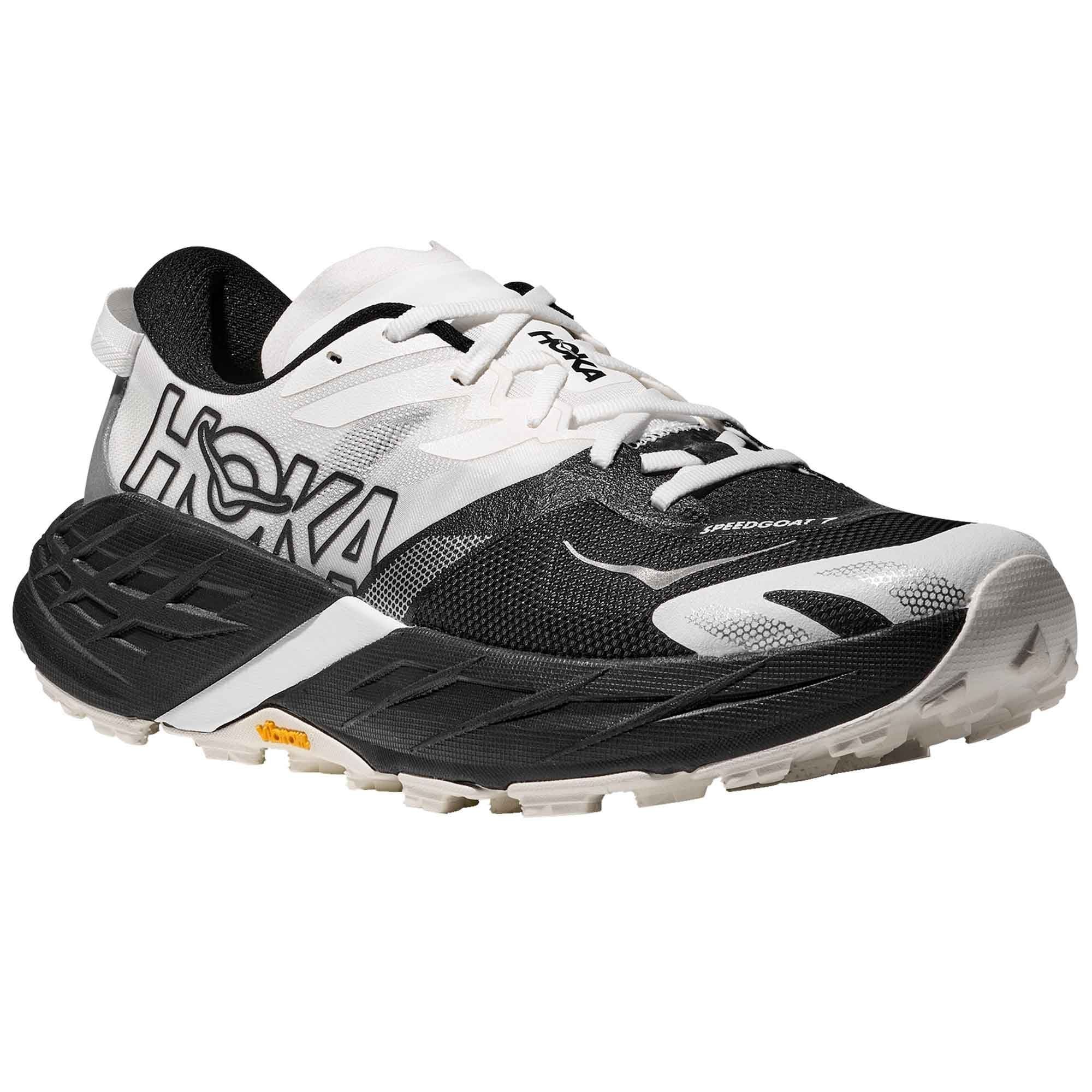 Hoka Speedgoat 7 Womens Trail Running Shoes Black/White